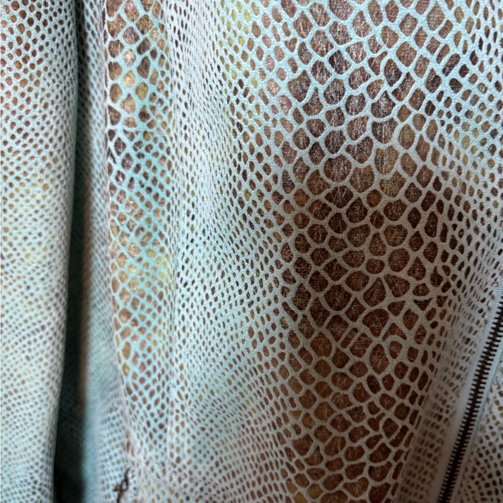 Dialogue Turquoise Green Blue Python Embossed Ult… - image 4